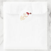 Frohe Weihnachts-Sticker Runder Aufkleber (Tasche)