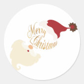 Frohe Weihnachts-Sticker Runder Aufkleber (Vorderseite)