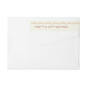 Frohe Weihnachts-Stille-Nature-Adresse Etikett (Rückseite)