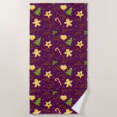 Frohe Weihnachts-Strandtuch Strandtuch (Vorderseite)