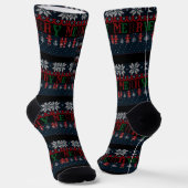 Frohe Weihnachts-Strick Socken (Gewinkelt)