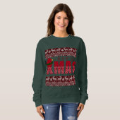 Frohe Weihnachts-Strick Trendy Elegant Sweatshirt (Vorne ganz)