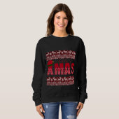 Frohe Weihnachts-Strick Trendy Elegant Sweatshirt (Vorne ganz)