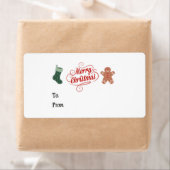 Frohe Weihnachts-Strumpf Gingerbread Man (Insitu)