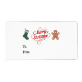 Frohe Weihnachts-Strumpf Gingerbread Man (Vorne)