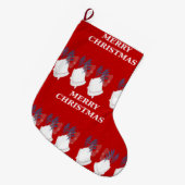 Frohe Weihnachts-Strumpf Großer Weihnachtsstrumpf (Vorderansicht (hängend))