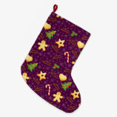Frohe Weihnachts-Strumpf Großer Weihnachtsstrumpf (Vorderansicht (hängend))