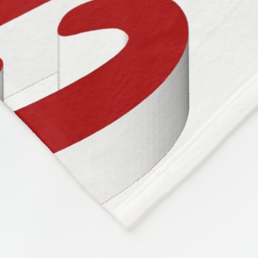 Frohe Weihnachts-Strumpf rot-grüne Typografie Fleecedecke (Ecke)