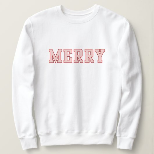 Frohe Weihnachts-Sweater Sweatshirt (Design vorne)