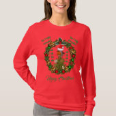 Frohe Weihnachts-Sweater-T - Shirt (Vorderseite)
