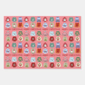 Frohe Weihnachts-Sweaters Geschenkpapier Set (Vorderseite 3)