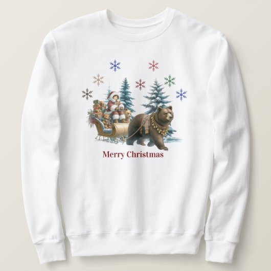 Frohe Weihnachts-Sweatshirt Sweatshirt (Design vorne)