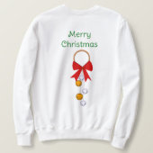 Frohe Weihnachts-Sweatshirt Sweatshirt (Design Rückseite)