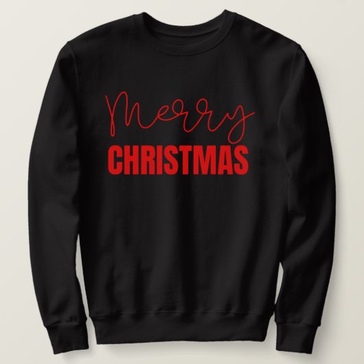Frohe Weihnachts-Sweatshirt, überdacht Graphic Sweatshirt (Design vorne)