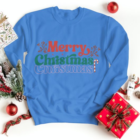 Frohe Weihnachts-Sweatshirt Winterurlaub Jahreszei Sweatshirt
