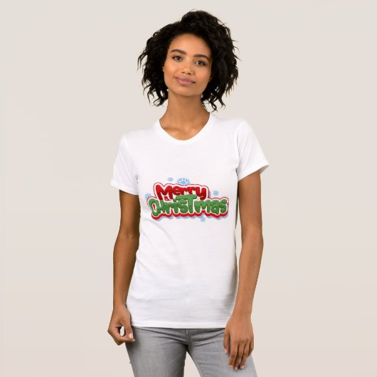 Frohe Weihnachts-T - Shirt (Vorne ganz)