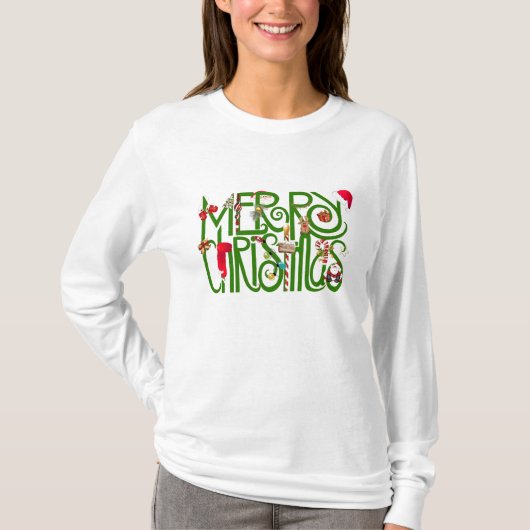 Frohe Weihnachts-T - Shirt (Vorderseite)