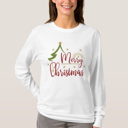 Frohe Weihnachts-T - Shirt (Vorderseite)