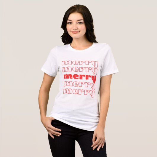 Frohe Weihnachts-T - Shirt (Vorderseite voll)
