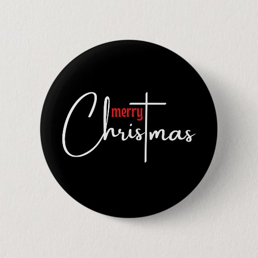Frohe Weihnachts-T - Shirt Button (Vorderseite)