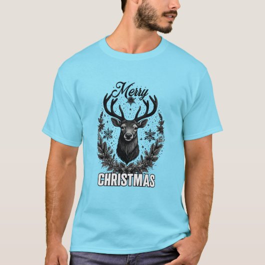 Frohe Weihnachts-T - Shirt-Design T-Shirt (Vorderseite)