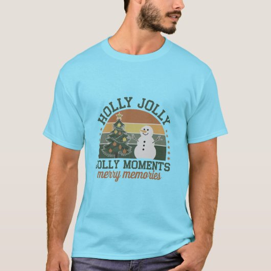 Frohe Weihnachts-T - Shirt-Design T-Shirt (Vorderseite)