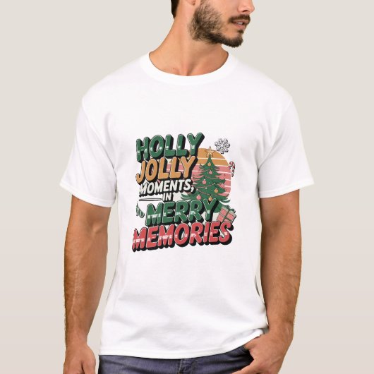 Frohe Weihnachts-T - Shirt-Design T-Shirt (Vorderseite)