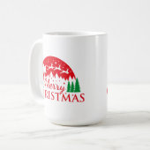 Frohe Weihnachts-T - Shirt Kaffeetasse (Vorderseite Links)