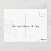 Frohe Weihnachts-Tänzer Postcard Postkarte (Rückseite)