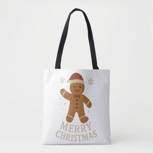 Frohe Weihnachts-Tasche Tasche (Vorderseite)