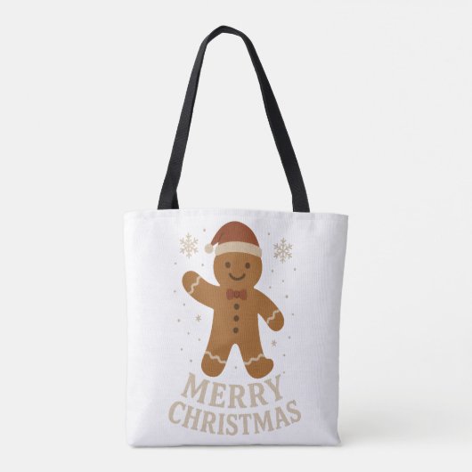 Frohe Weihnachts-Tasche Tasche (Rückseite)