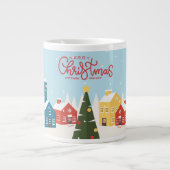 Frohe Weihnachts-Tasse | Feiertag Jumbo-Tasse (Vorderseite)