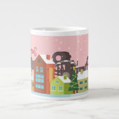 Frohe Weihnachts-Tasse | Feiertag Jumbo-Tasse (Vorderseite)
