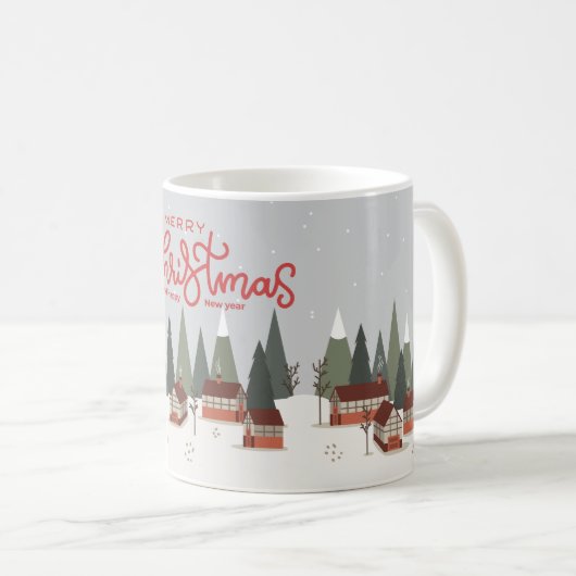 Frohe Weihnachts-Tasse | Feiertag Kaffeetasse (VorderseiteRechts)