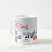 Frohe Weihnachts-Tasse | Feiertag Kaffeetasse (Vorderseite Links)
