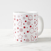 Frohe Weihnachts-Tasse Jumbo-Tasse (Vorderseite Rechts)