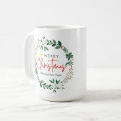 Frohe Weihnachts-Tasse Kaffeetasse (Vorderseite Links)