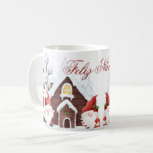 Frohe Weihnachts-Tasse Kaffeetasse (Vorderseite Links)