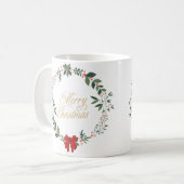 Frohe Weihnachts-Tasse Kaffeetasse (Vorderseite Links)