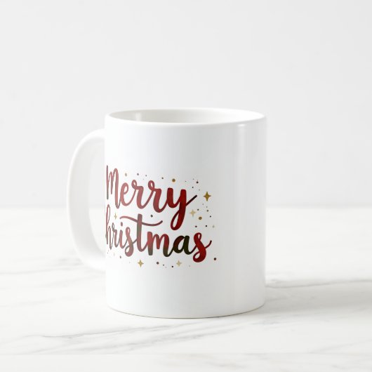 Frohe Weihnachts-Tasse Kaffeetasse (Vorderseite Links)