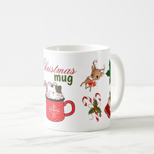 Frohe Weihnachts-Tasse Kaffeetasse (VorderseiteRechts)