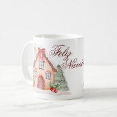 Frohe Weihnachts-Tasse Kaffeetasse (Vorderseite Links)