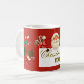 Frohe Weihnachts-Tasse Kaffeetasse (Vorderseite Links)