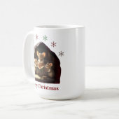 Frohe Weihnachts-Tasse Kaffeetasse (Vorderseite Links)
