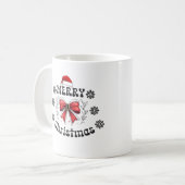 Frohe Weihnachts-Tasse Kaffeetasse (Vorderseite Links)