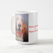 Frohe Weihnachts-Tasse Kaffeetasse (Vorderseite Links)