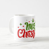 Frohe Weihnachts-Tasse Kaffeetasse (Vorderseite Links)
