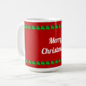 Frohe Weihnachts-Tasse Kaffeetasse (Vorderseite Links)
