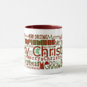 Frohe Weihnachts-Tasse - Red Ringer Tasse (Zentrum)