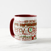 Frohe Weihnachts-Tasse - Red Ringer Tasse (Vorderseite Links)